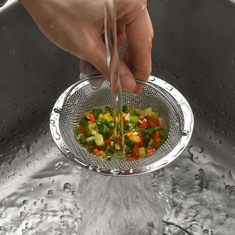1pc Kitchen Sink Waste Strainer Handle Sink, Stainless Steel Dishwasher Hopper, Restaurant Sin HOT