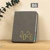 Pu Leather A5 Agenda Planning Notebook English B6 Schedule Book  Office Supplies