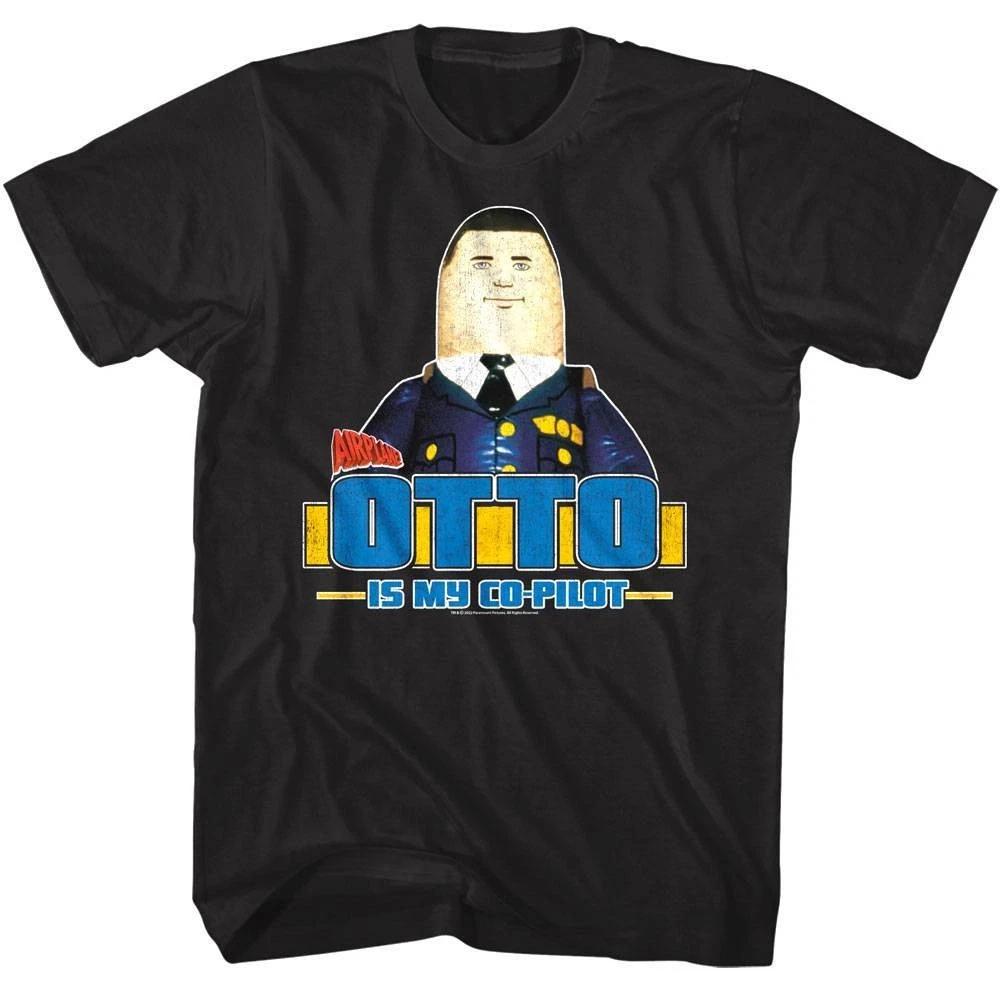 

Airplane Otto is my Co-Pilot Men s Black T Shirt 2XL