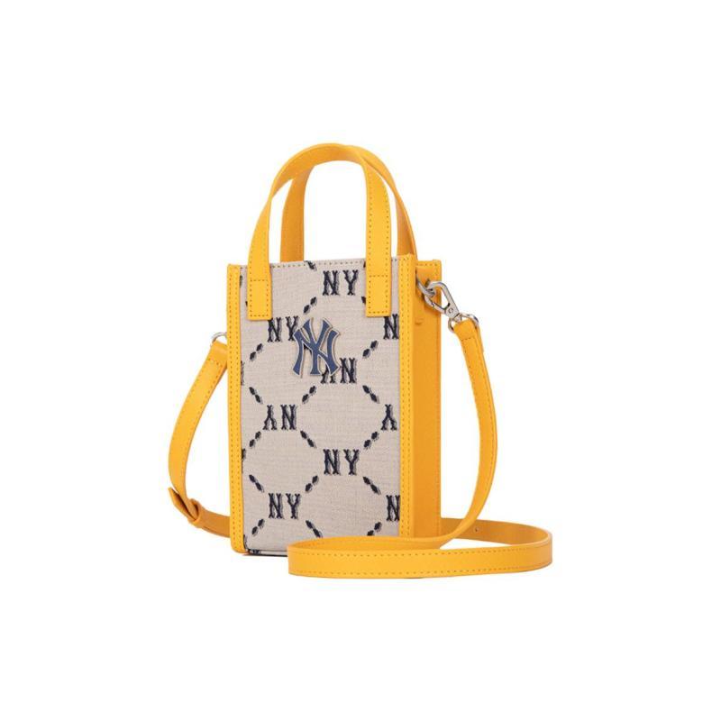 

MLB Monogram Collection Artificial Leather Tote Bag, Shopping Bag, Portable, One Shoulder, Crossbody, Cell Phone Pouch Casual 3ACRH012N-50BGS