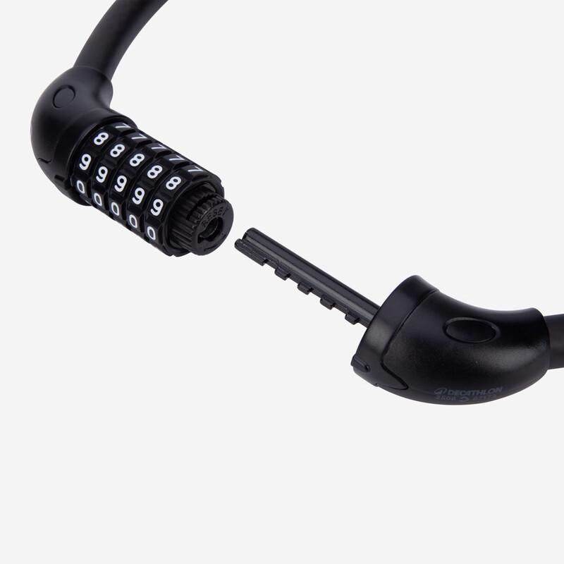 Decathlon 70cm Kombinovaný lankový zámek na kolo