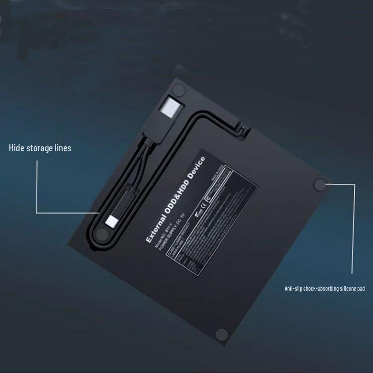Universal USB 3.0 Type-C Blu-ray Optical Drive for Laptops - Region-Free External BD-ROM