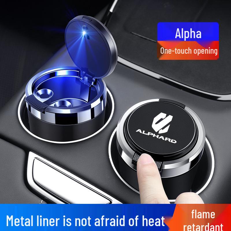Flame Retardant Multifunctional Car Ashtray for Alphard, Crown, and Vellfire