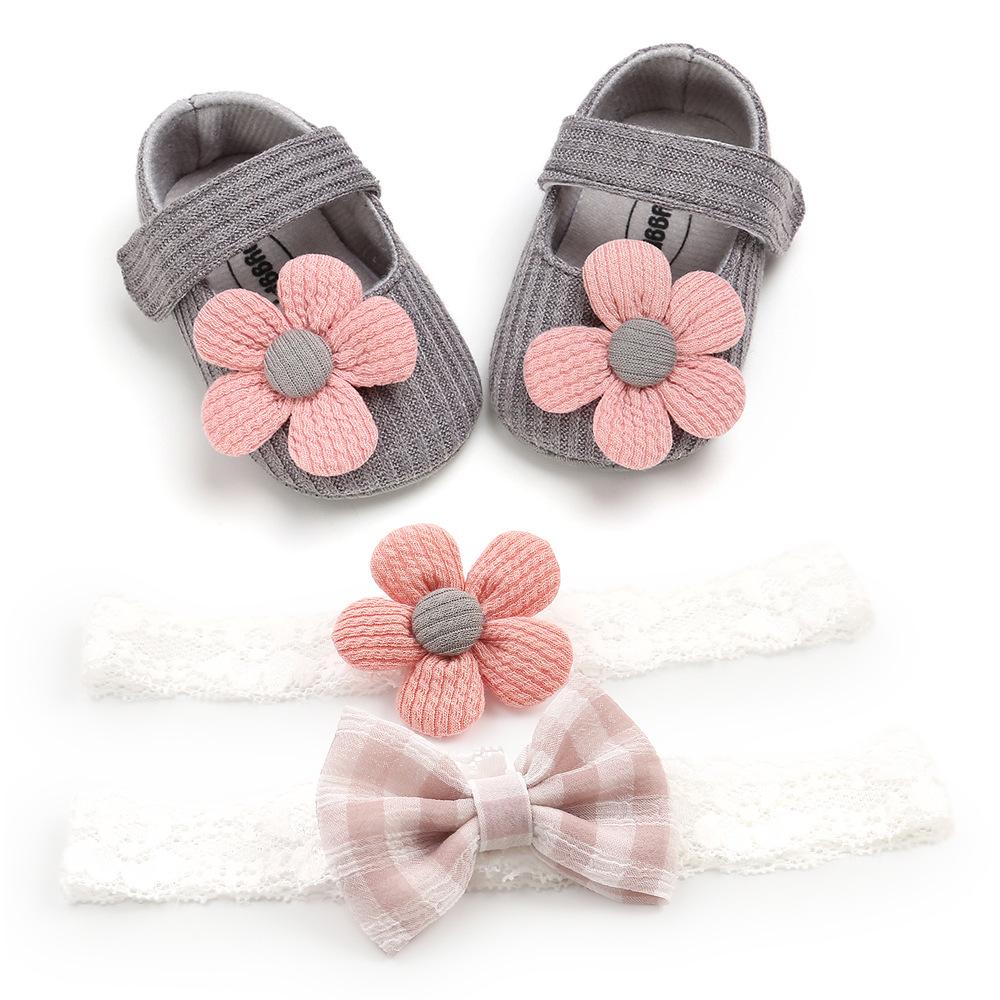 Soft Wool Princess Baby Girl Shoes with Small Flower, Ideal for 0-1 Year Olds