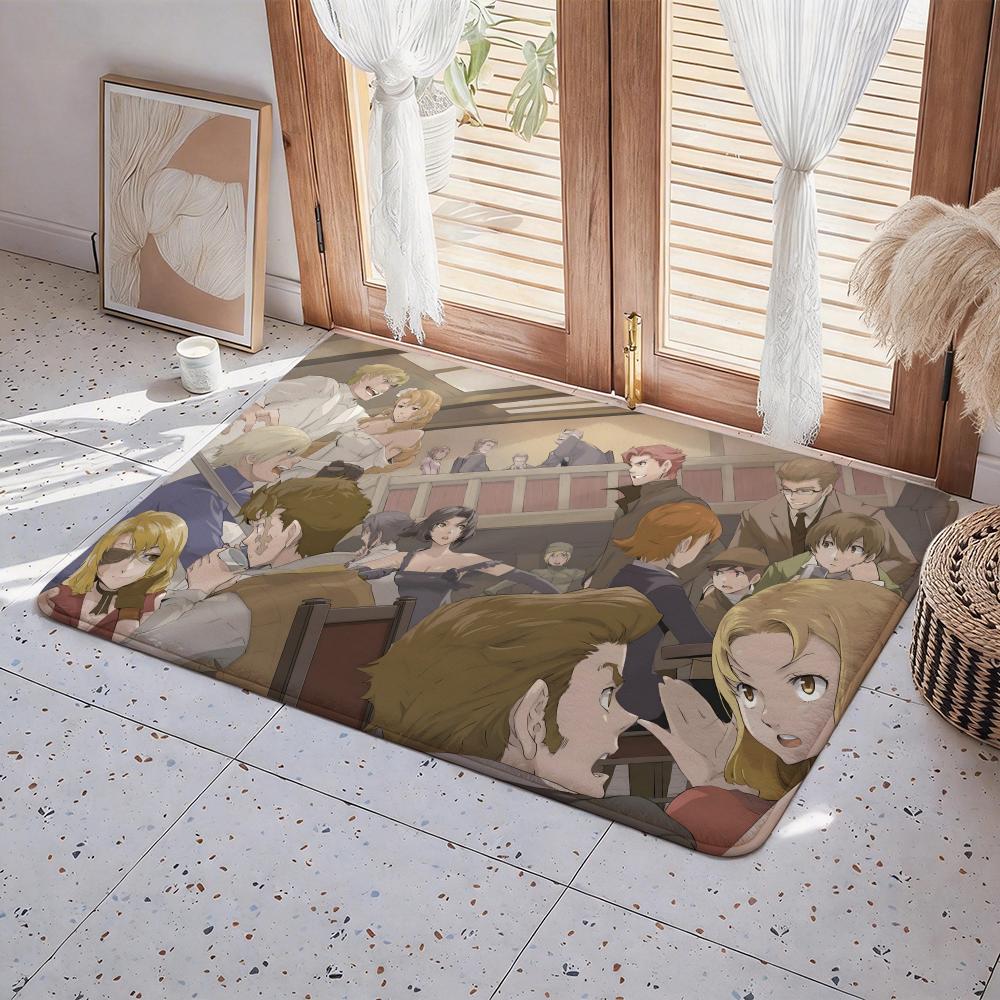 Anime B Baccano! Floor Mat Eco Flannel Doormat Non Slip Odorless Indoor Floor Rug Soft Short Plush Home Mat