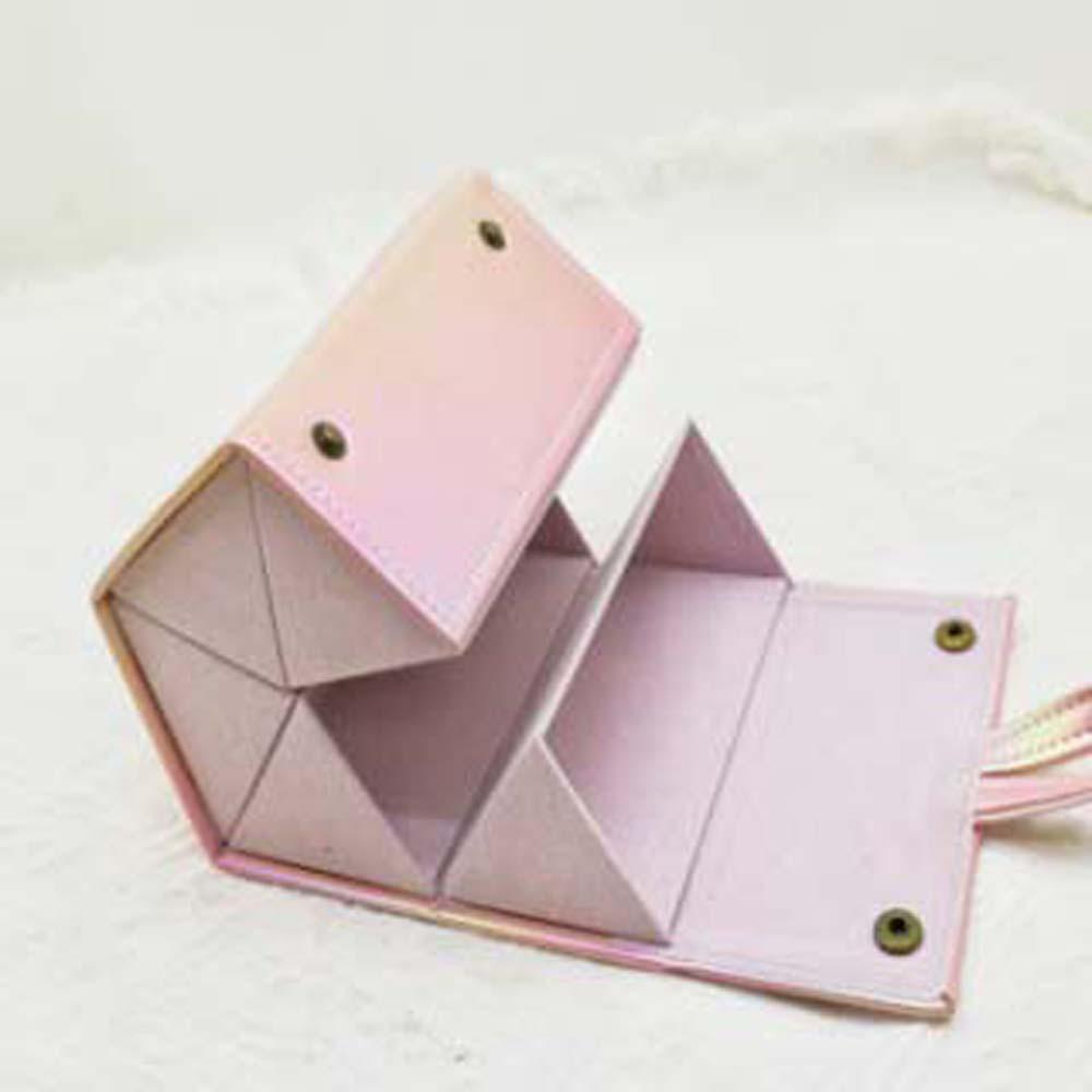 Magnetic Button Five Lattice Glasses Storage Box Portable Glasses Protective Case Work