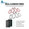 Real Soft Carbon Fiber Sticker For Seat Ibiza 6j 2009 2010 2011 2012 2013 2014 LHD RHD Car Inner Door Handle Panel  Accessories