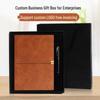 Custom A5 Retro Soft Leather Notebook with Removable Ring Binder for College Students