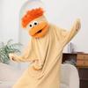 Yousheng Lustiger Tragbarer Einteiler mit Großem Mund für Kinder, Erwachsene, Flauschige Gemütliche Haus-Loungewear, Mit Kapuze, Weicher Plüsch-Einteiler