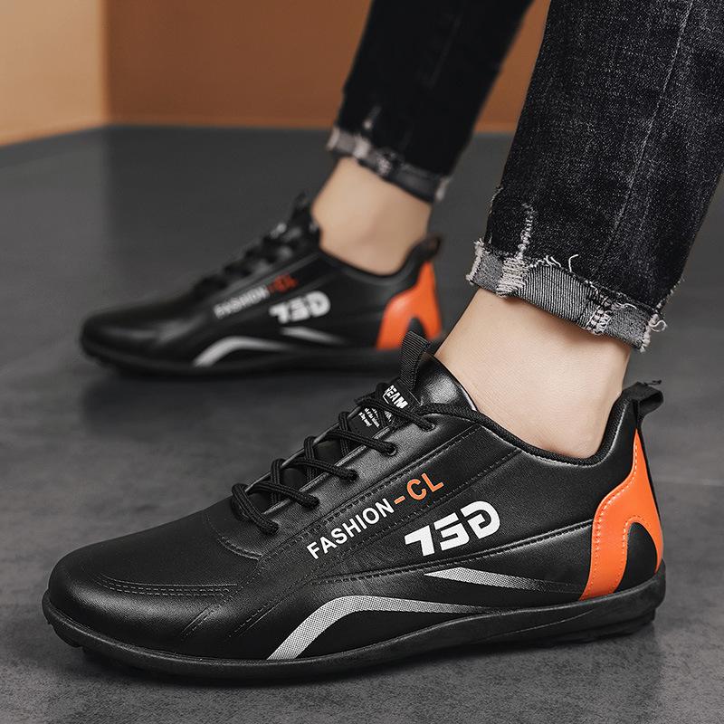 Summer new youth leather casual shoes and shoes 39