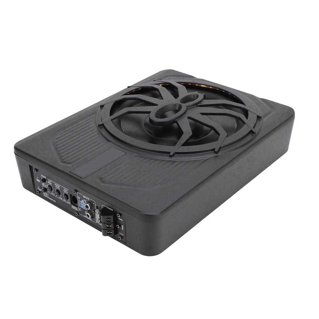 Slim Underseat Powered Car Subwoofer 10in 800W with LED Atmosphere Light Excellent Heat Dissipation Reliable
