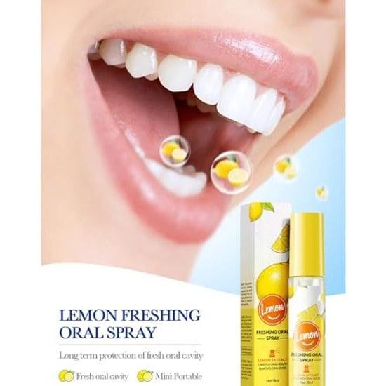 oral spray bad breath that contains natural ingredients instantly refreshing. Portable design keeps freshness longer. Travel-sized spray.