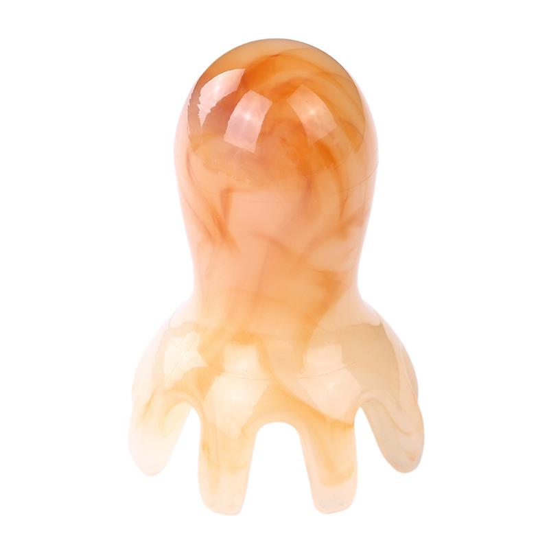 Resin Octopus Comb Head Massager Meridian Scraping Scalp Massage Brush Acupuncture Spa Gua Sha Health Deep Massage Tool
