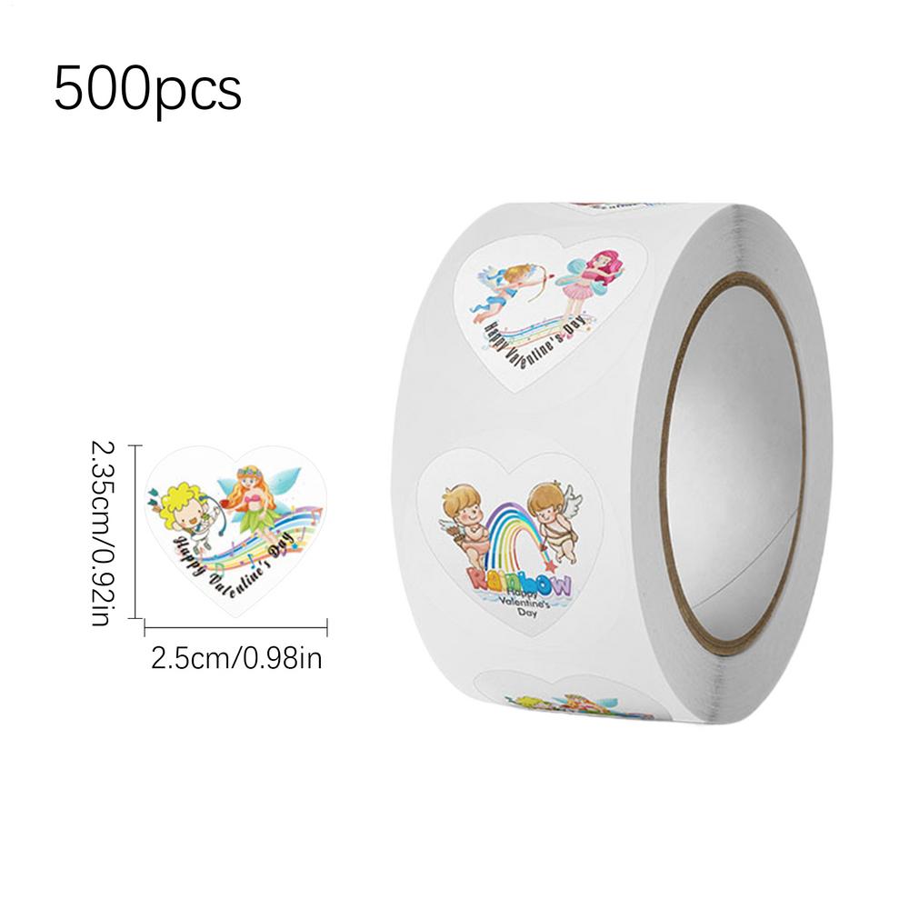 Valentine Heart Stickers 500pieces Heart Shape Labels Sticker Labels for Valentine's Day Birthday Wedding Party Celebration Home