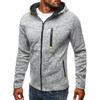 New Style, Men's Sports Casual Jacquard Sweatshirt Fleece Cardigan Hooded Jacket 1