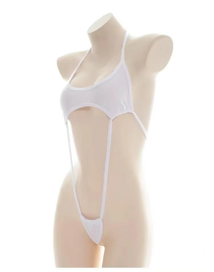 Sex Underwear Sexy One-piece Uniform Three-point Hollow One-piece Bikini Two-dimensional Cow Pajama Set