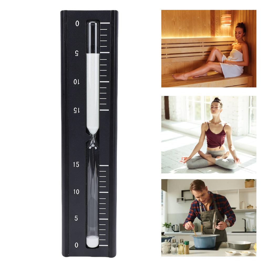 Sauna Hourglass 15 Minutes Wall Mounted Sauna Hourglass Compact Clock Hourglass Hourglass Accessories for Home Spa Room