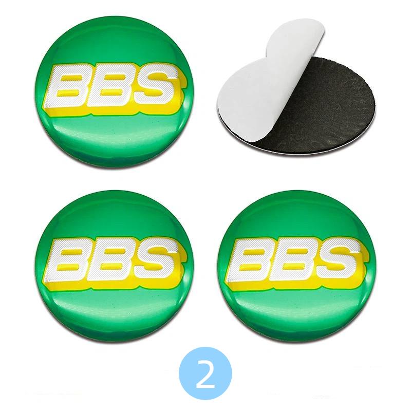 4pcs 56/60/65/70mm BBS Modified Badge Car Wheel Center Hub Caps Stickers Accessories