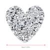 10PCS Hrt Shaped Rhinestones Applique 4cm Hot Fix Rhinestones Clothing Accessories Shoes Decoration