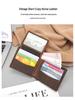 Top Grain Genuine Leather RFID Anti-Scanning Wallet with Multiple Card Slots