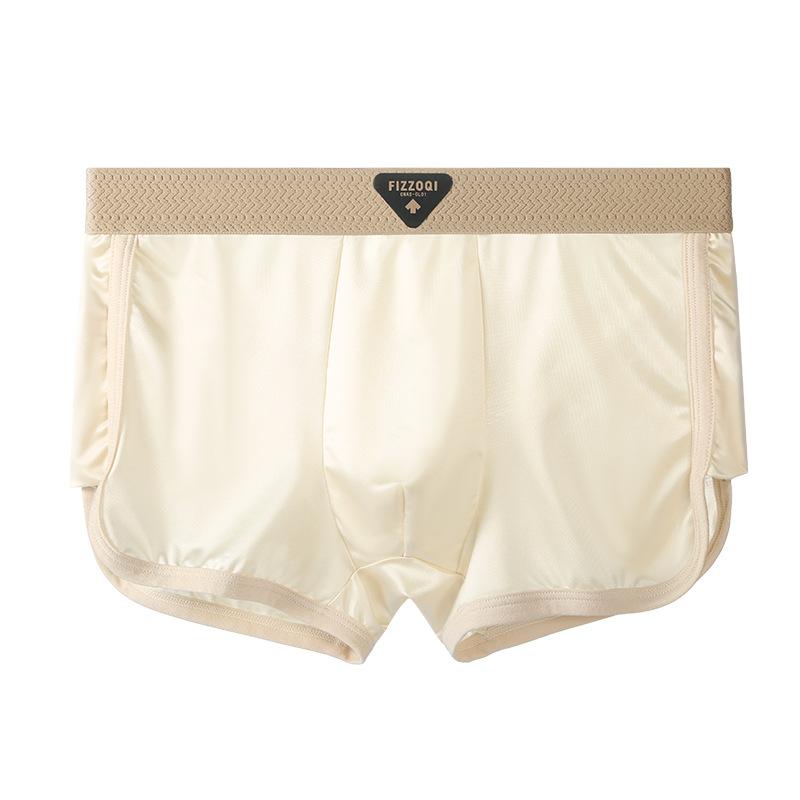 Summer Ice Silk Men's Underwear Antibacterial Men's Underwear Men's Flat Corner Pants