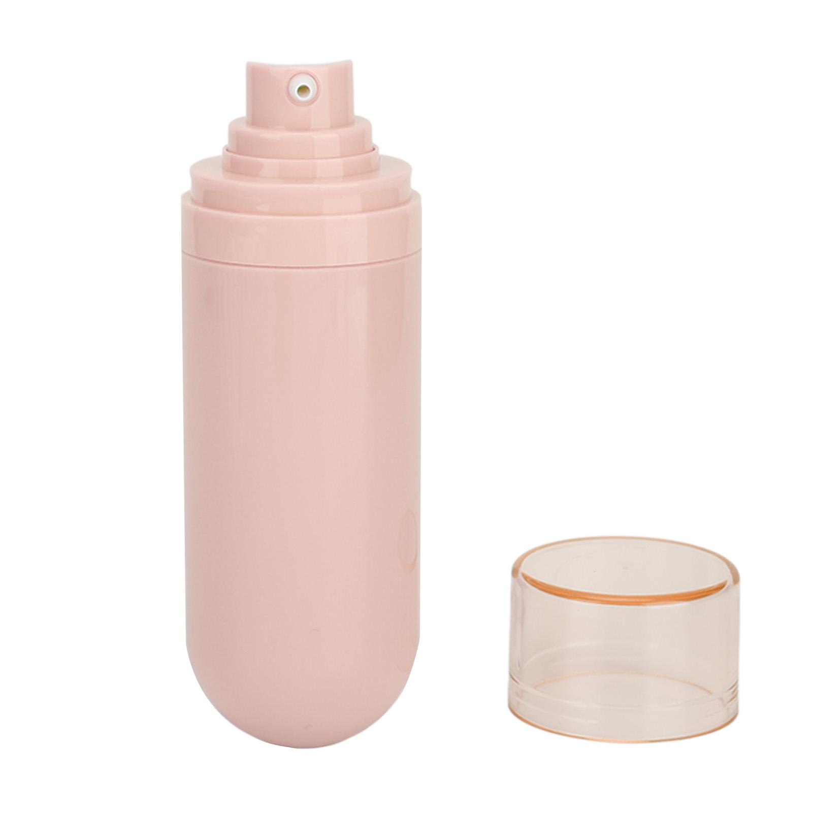 

4pcs Travel Cream Pump Bottles Press Type Vacuum Refillable Empty Pump Container for Lotion Face розовый