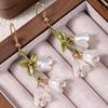 Green Lily of the Valley Ear Hook Mori Summer Fresh and Sweet Xianfan Personality Earrings