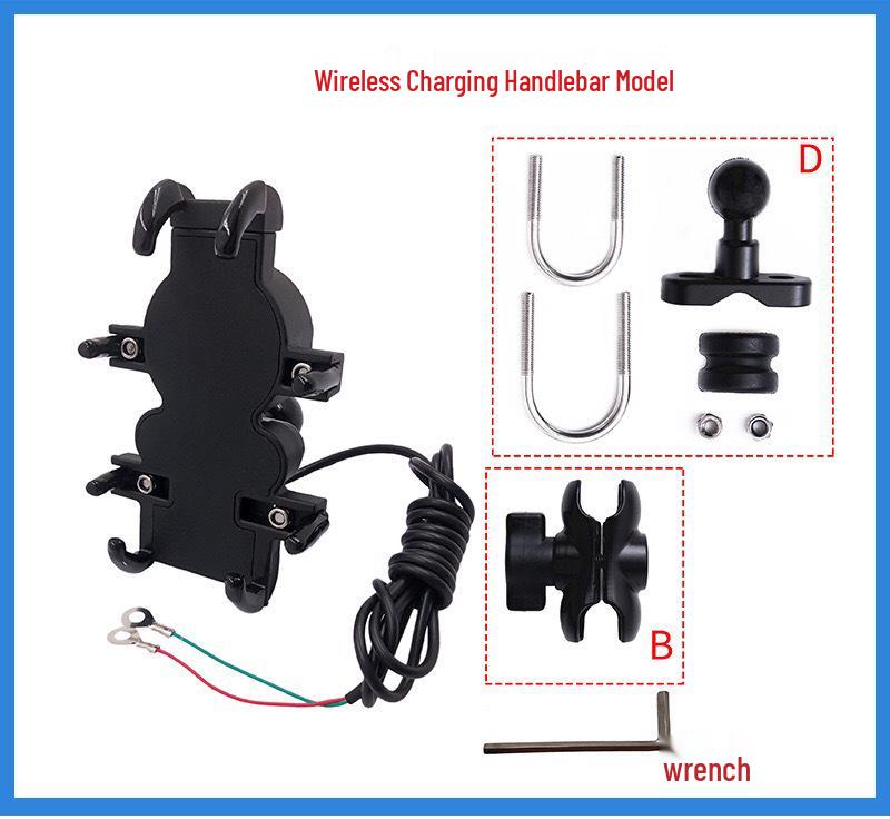 BMW F750GS/F850GS/R1250GS/ADV Handlebar Navigation Bracket & Walkie-Talkie Mount