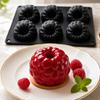 6 Cavity Large Raspberry Silicone Mold Food Grade Flexible Non Stick Baking Mold for French Desserts Pastry Chocolate Jelly Candy Making