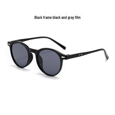 Ochelari de soare versatili cu protecție UV - Stil celebritate unisex, Ramă rotundă mică