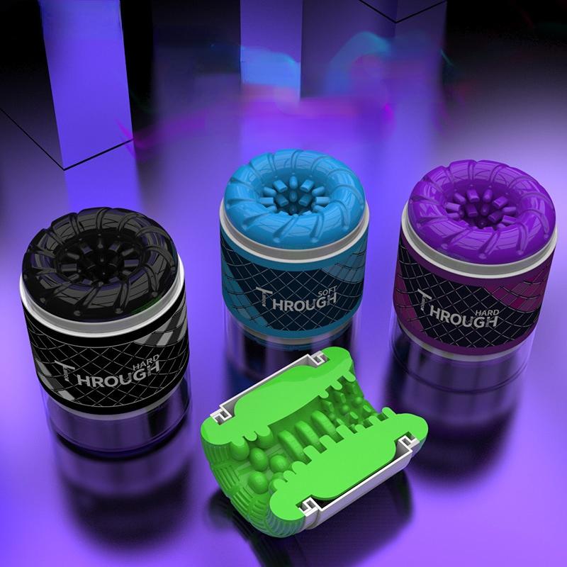 Male Masturbator Double Hole Double Head Aircraft Cup Masturbation Cup Sex Toys Products Shop Masturbate