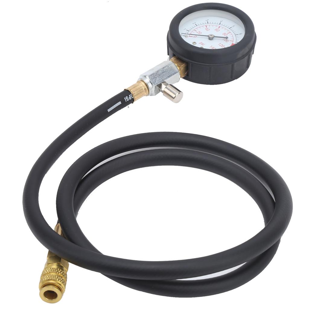 Engine Oil Pressure Test Tool Kit Tester Gauge with Toolbox Low Oil Warning with 90 degrees Coupling Adapter