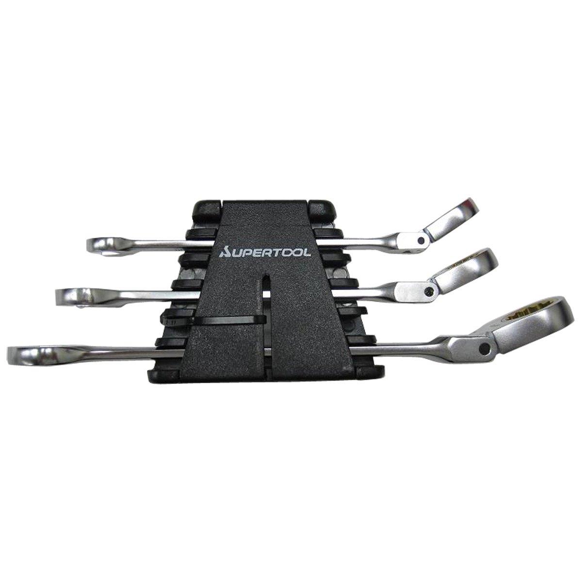 SUPERTOOL Gear Wrench Set of Flexible Type GRW3FH 3,