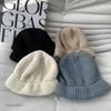 Crossmarberry Knit Korean and Available in Plus Loose Solid Perfect for CY116 Gray Women's Beanie, Style, Oversized, Warm, Comfortable, Sizes, Cute,