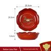 SEE KEAN Festive Red Lotus Snack & Candy Tray