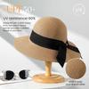 Packable Wide Brim Sun Hat with UPF 50+ UV Protection for Women - Ideal for Summer Beach Wear