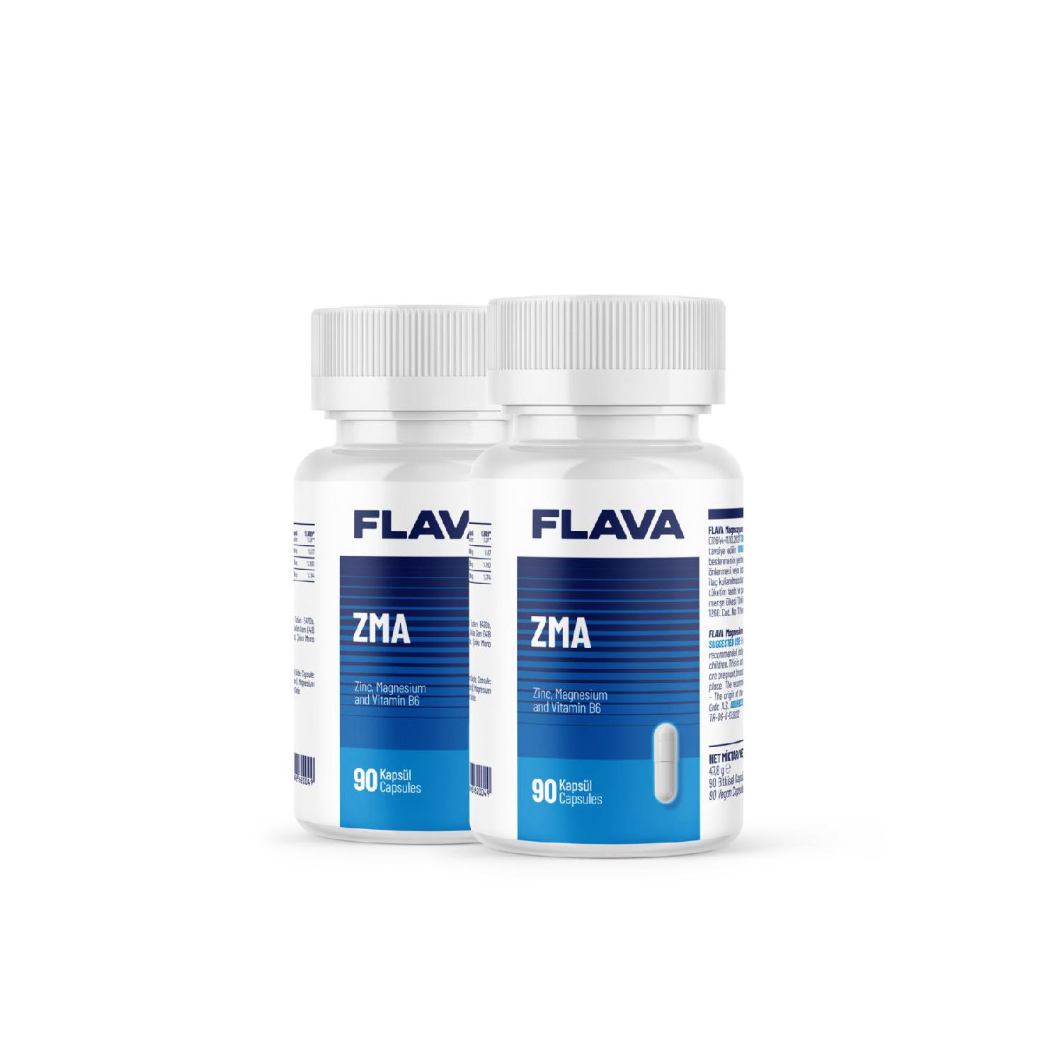 

Zma | Zinc Magnesium Vitamin B6 - 90 Capsules X 2 Pieces