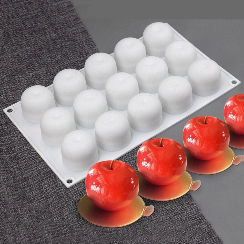 

Odorless Fruit Shape Silicone Mold Reusable Soap Mould Dessert Candle Mold Cooking белый
