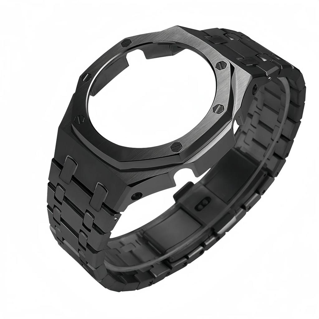 GMA-S2100 Mod Kit For Casio G-SHOCK GMA S2100 men Stainless Steel Metal case Rubber Watch Strap Modified Watchband Accessories