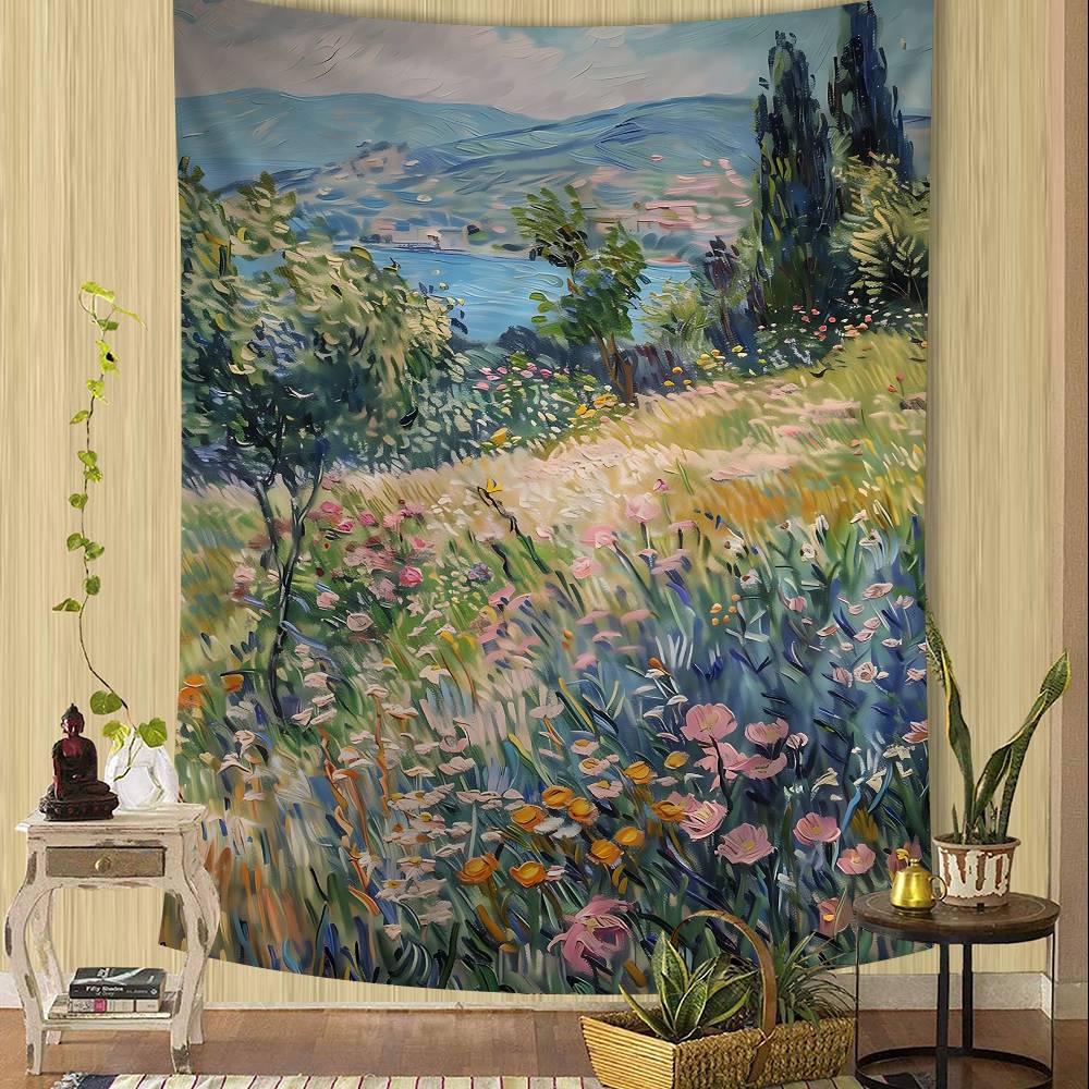 Post Impressionist Painters V-Van Gogh Printed Large Wall Tapestry Indian Buddha Wall Decoration Bohemian Hippie Wall Art Decor