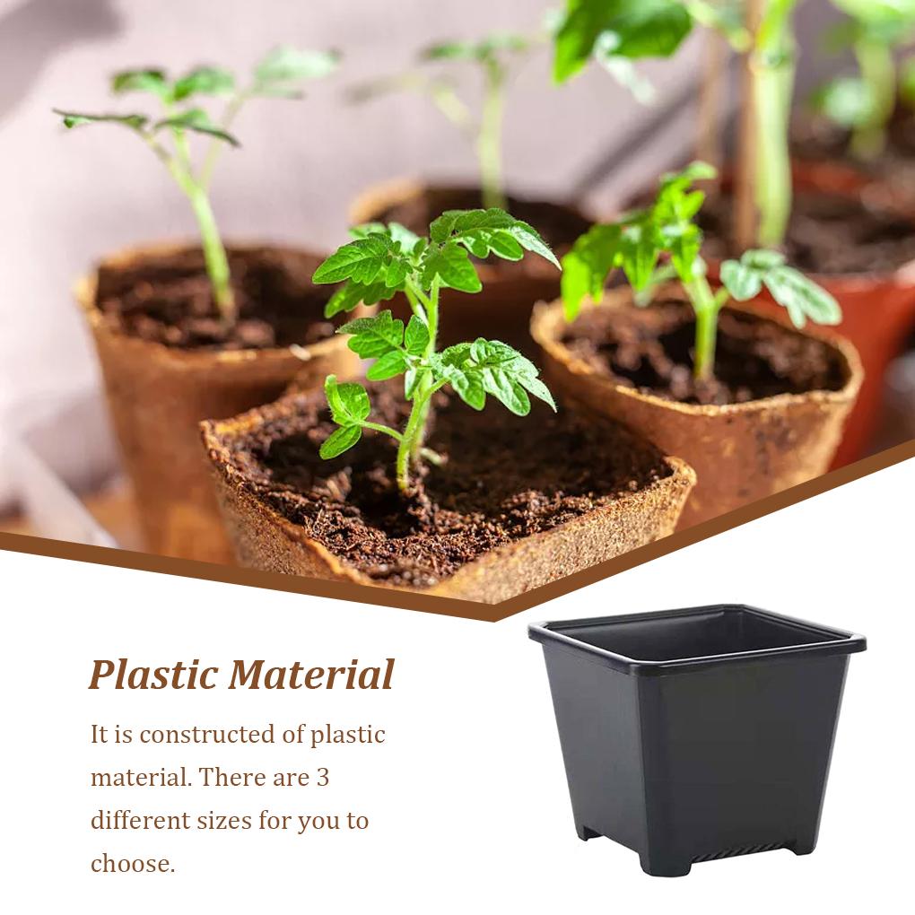 Čtvercový plastový květináč Květináče Gadgety pro pěstování rostlin Příslušenství Kontejner pro školku Zahradní ozdoby