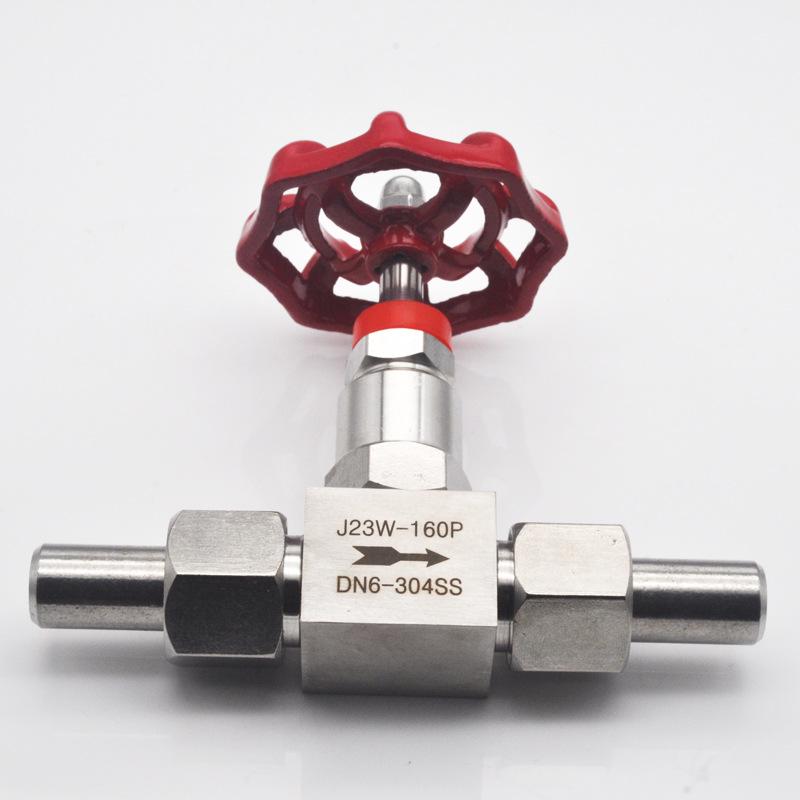 Stainless Steel Needle Valve J23W with Butt Weld Double Ferrule Ball Valve for Water Heating