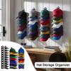 Baseball Cap Hanger Wall Mounted Hat Organizer Holds Up To 10 Hats Space Saving Cap Holder Hat Hanger for Door Closet Bedroom Dorm