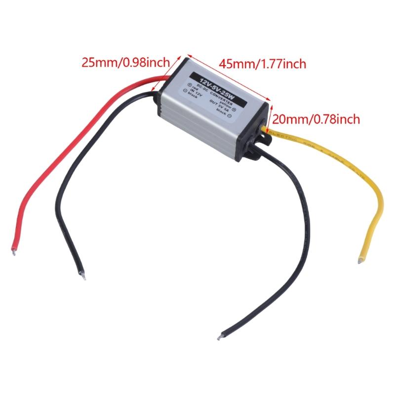 Buckk Converters 12V to 5V 5A 25W Step Down 12V-5V Buckk Truck Car Power Supply Voltages Regulator