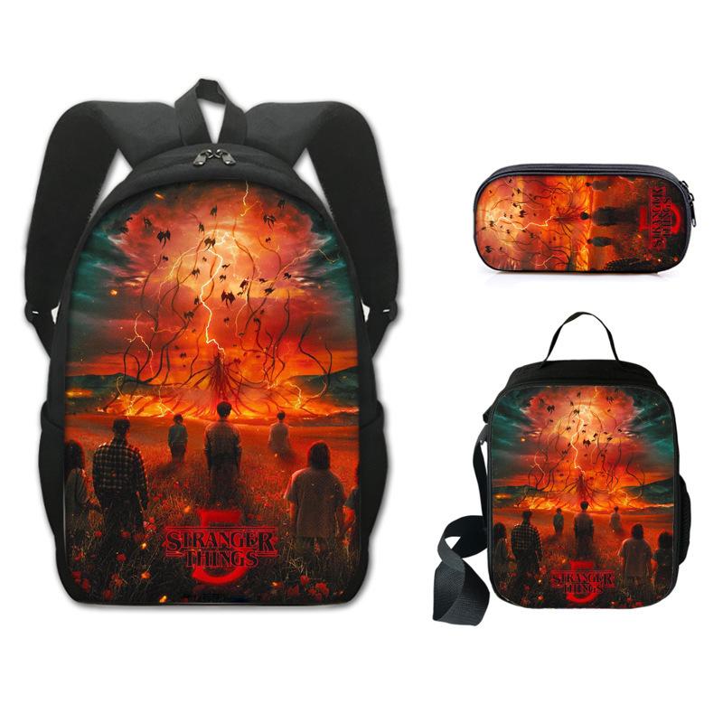 Sac à dos étudiant Stranger Things ensemble trois pièces KTB