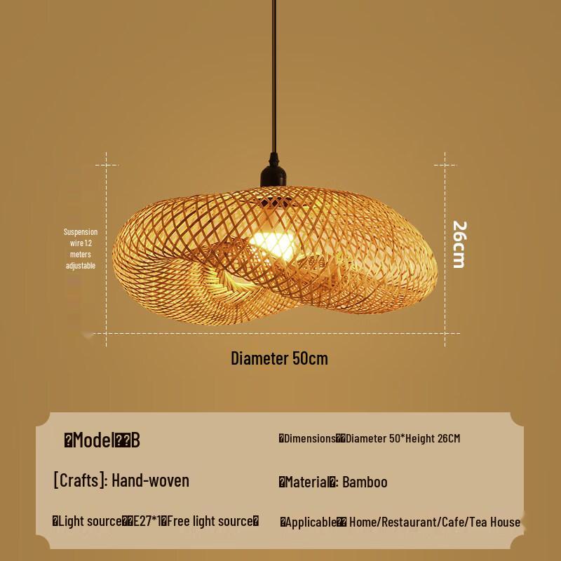 New Chinese Style Bamboo Pendant Lamp
