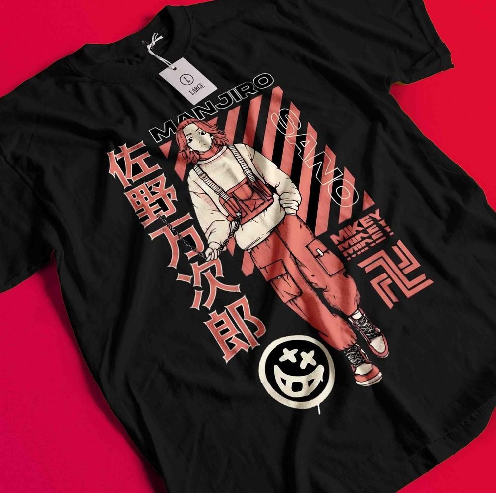 

Tokyo Revengers T-Shirt Manjiro Sano Shirt Takemichi Hanagaki Tshirt Ken Hakkai AA150 3XL