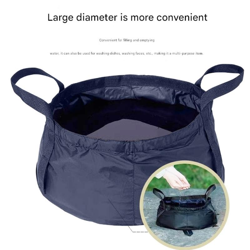 Portable Folding Sink Camping Travel Foldable Water Basin with Carrying Handle Suitable for Outdoor Activity