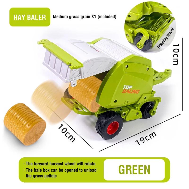 Dálkově ovládaný traktor RC Farmářský náklaďák Auto Přívěs 2.4G Farmářský simulátor Nákladní auto Miniaturní zemědělské vozidlo Hračky Model Děti Chlapec