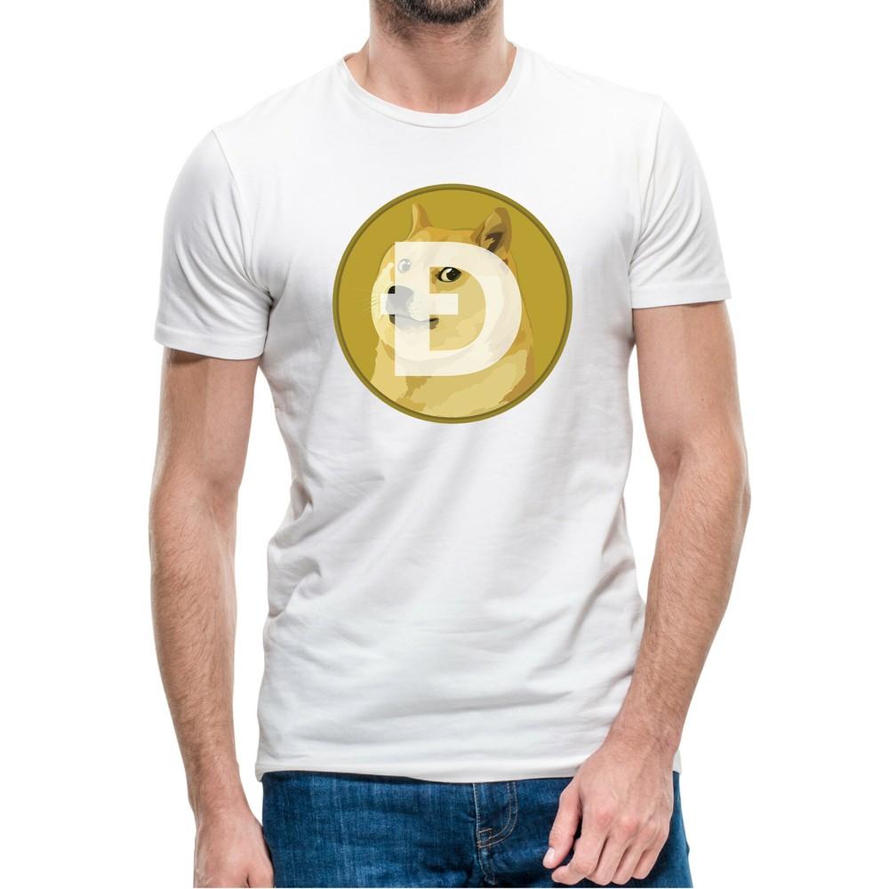 Dogecoin Logo TShirt Funny Dog Coin Meme Doge Hodl Investor Trader Tee Unisex